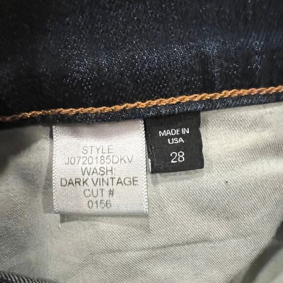 Veronica Beard Carolyn Baby Boot Button Fly Cropped Raw Hem Jeans Size 28 NWT - Picture 9 of 10